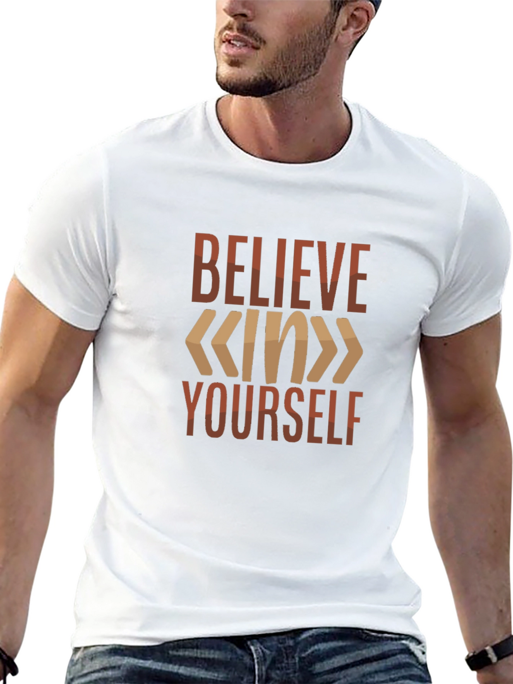 Believe In Yourself Graphic Tee - Motivational T-Shirt