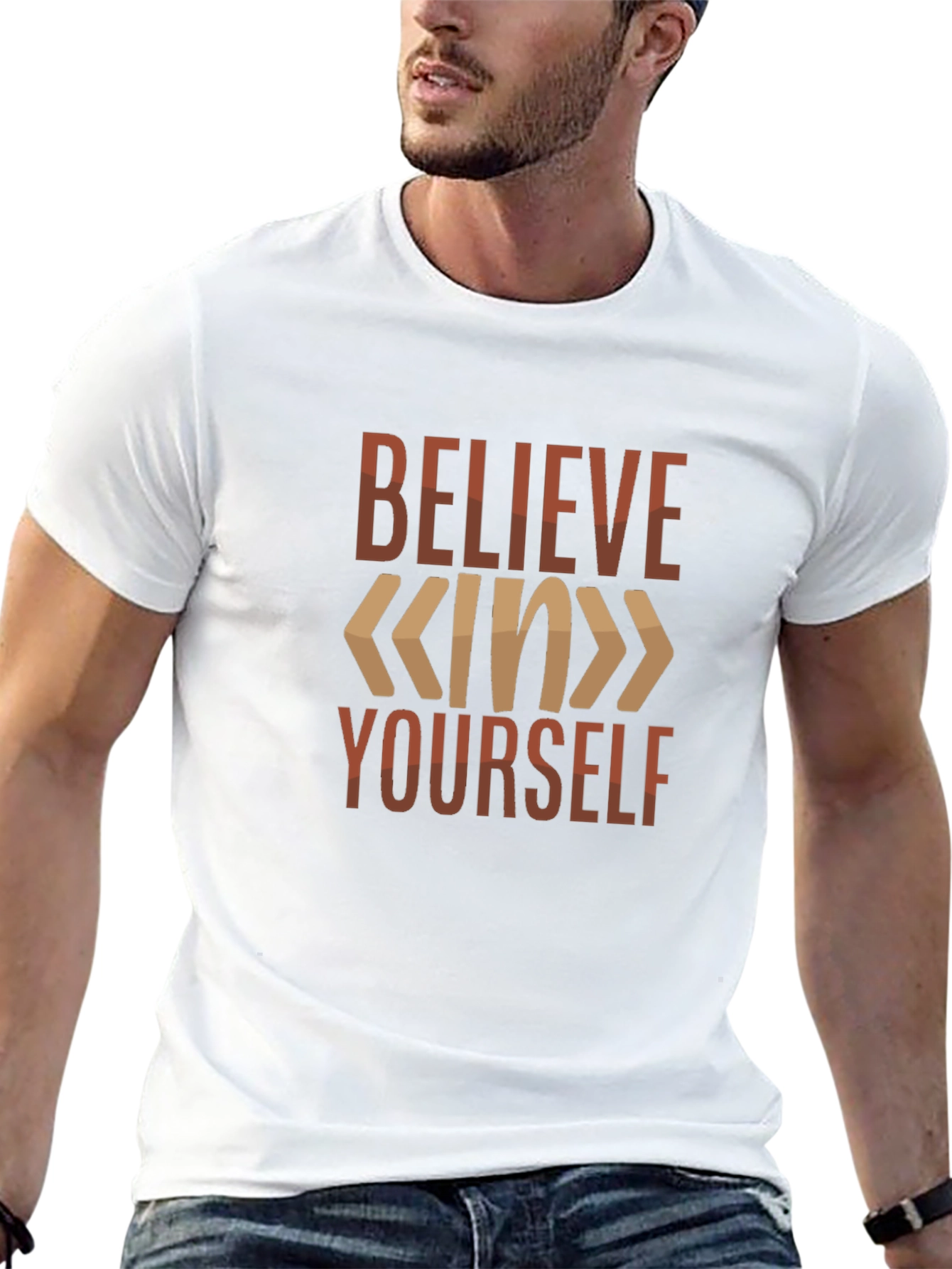 Believe In Yourself Graphic Tee - Motivational T-Shirt
