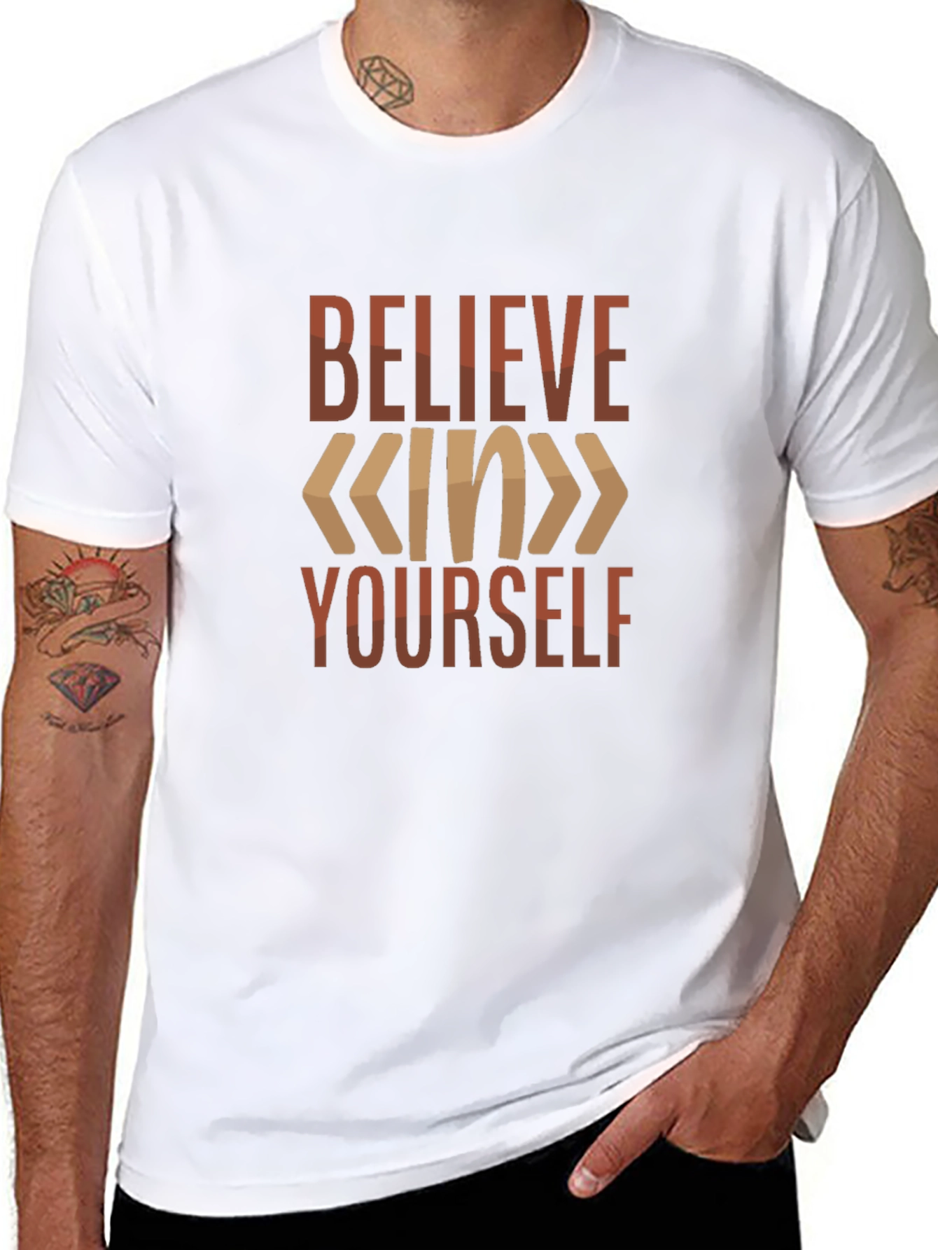Believe In Yourself Graphic Tee - Motivational T-Shirt