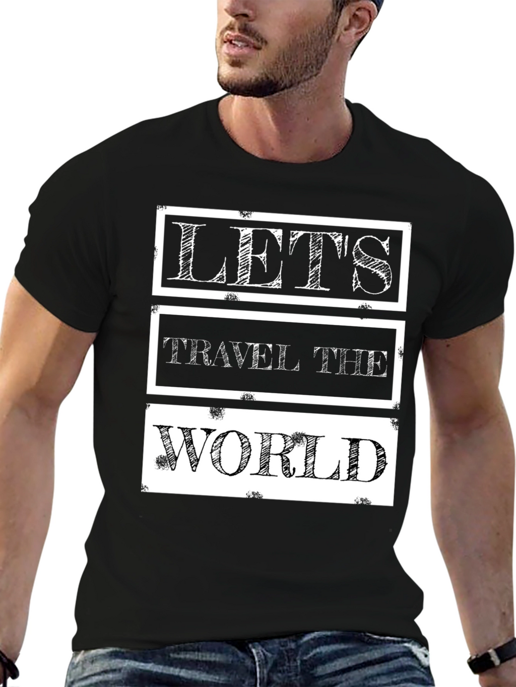 Lets Travel the World Graphic T-Shirt