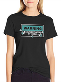 Warning Easily Distracted By Rocks Graphic T-Shirt