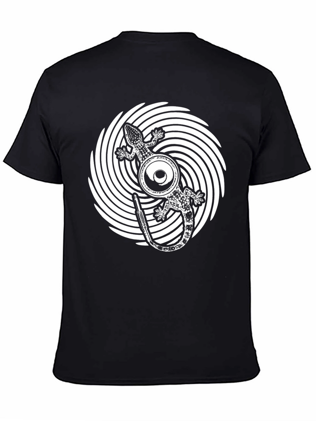 Gecko Speaker Black T-Shirt