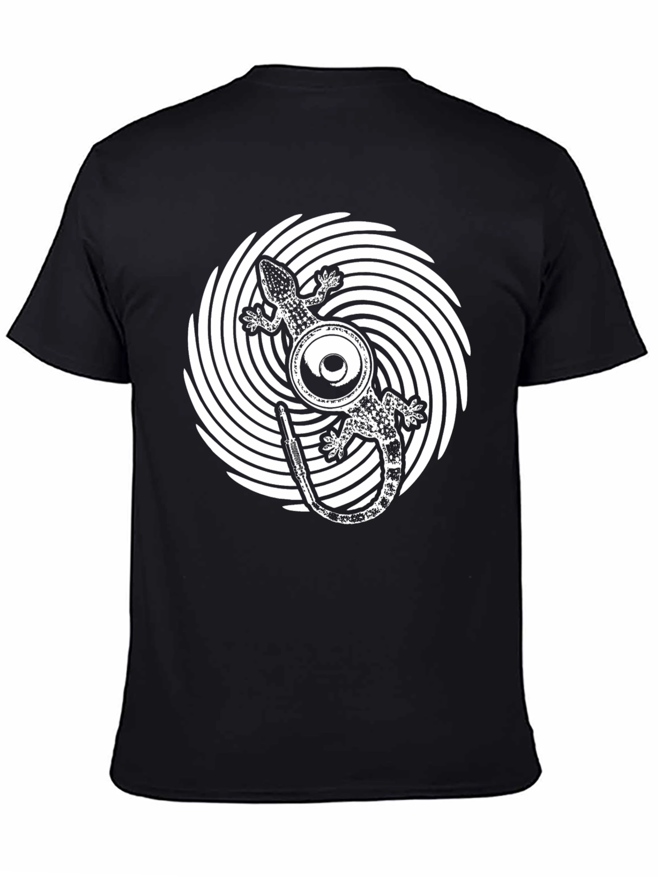 Gecko Speaker Black T-Shirt