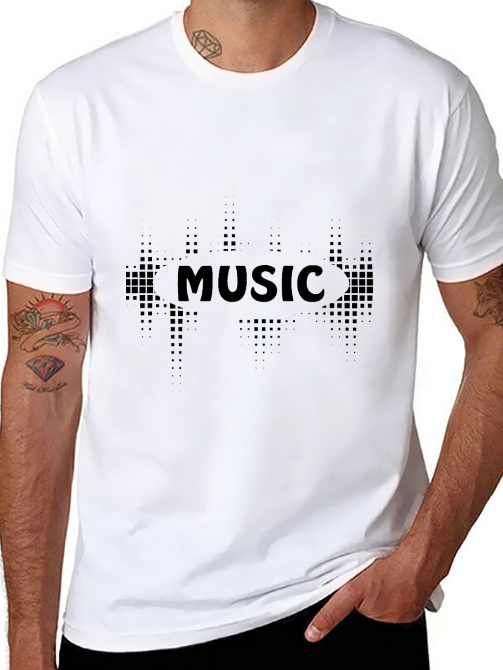Black Music Graphic T-Shirt