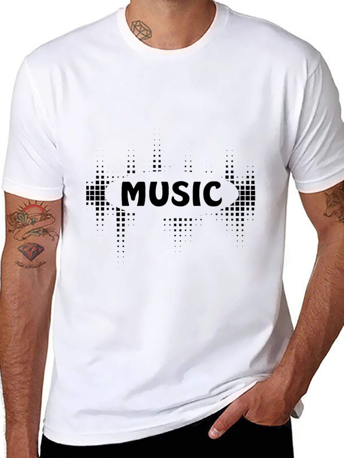 Black Music Graphic T-Shirt
