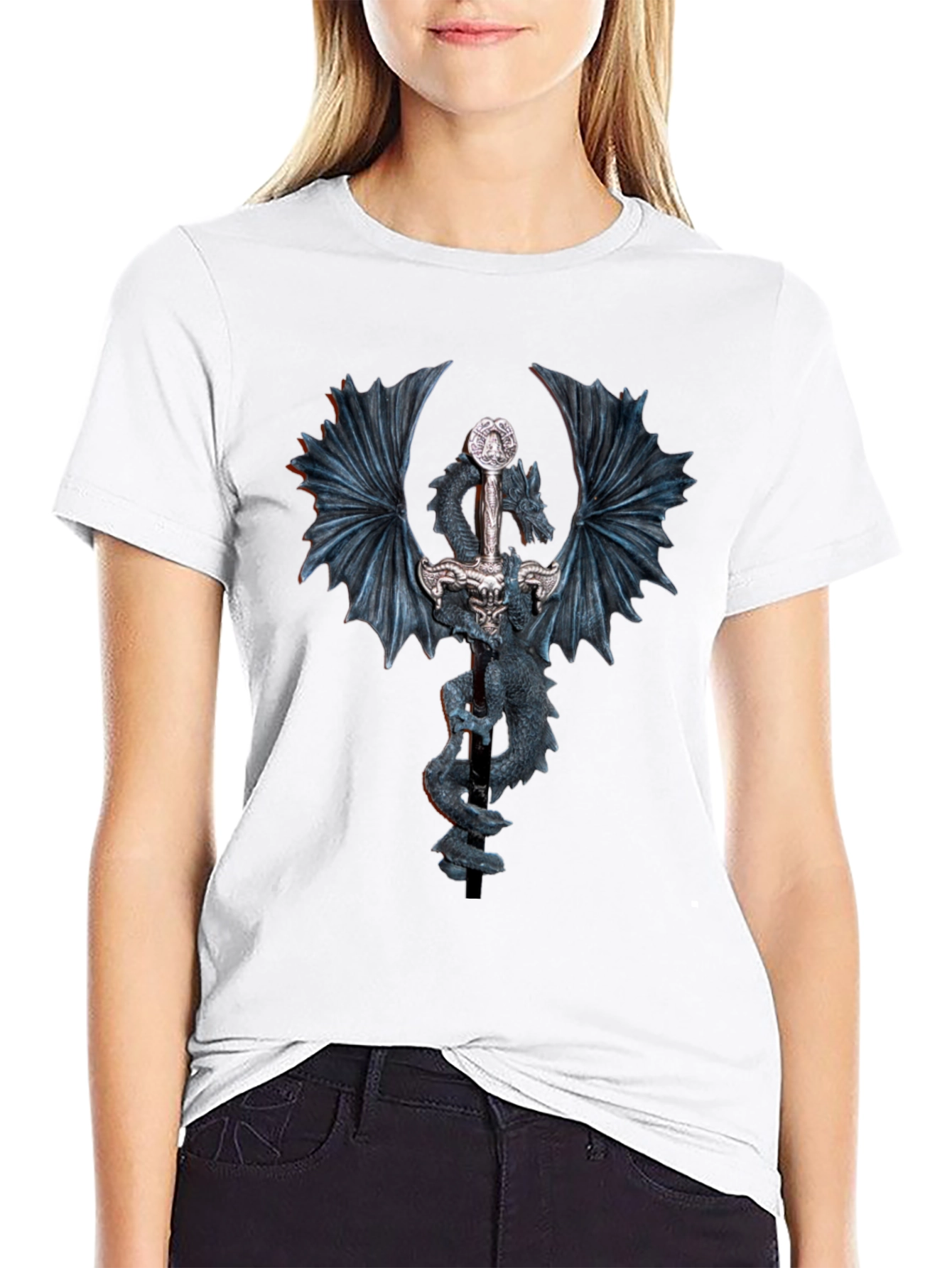 Dragon Sword T-Shirt - Fantasy Graphic Tee