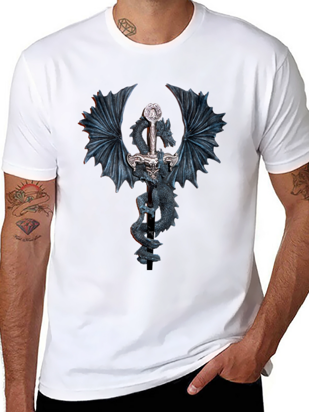 Dragon Sword T-Shirt - Fantasy Graphic Tee