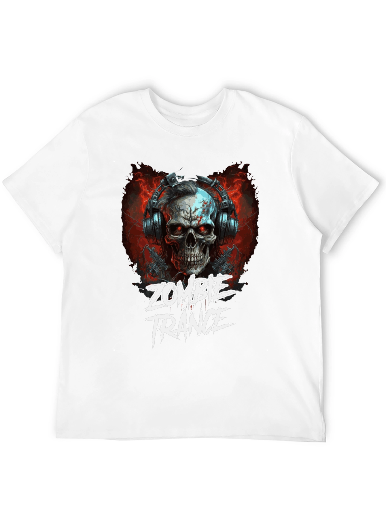 Zombie Trance Graphic Print Black T-Shirt