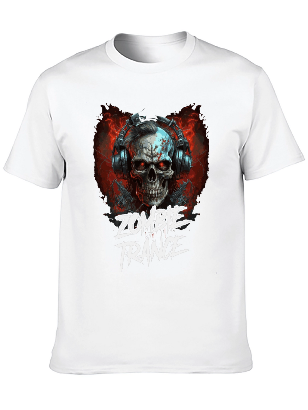 Zombie Trance Graphic Print Black T-Shirt