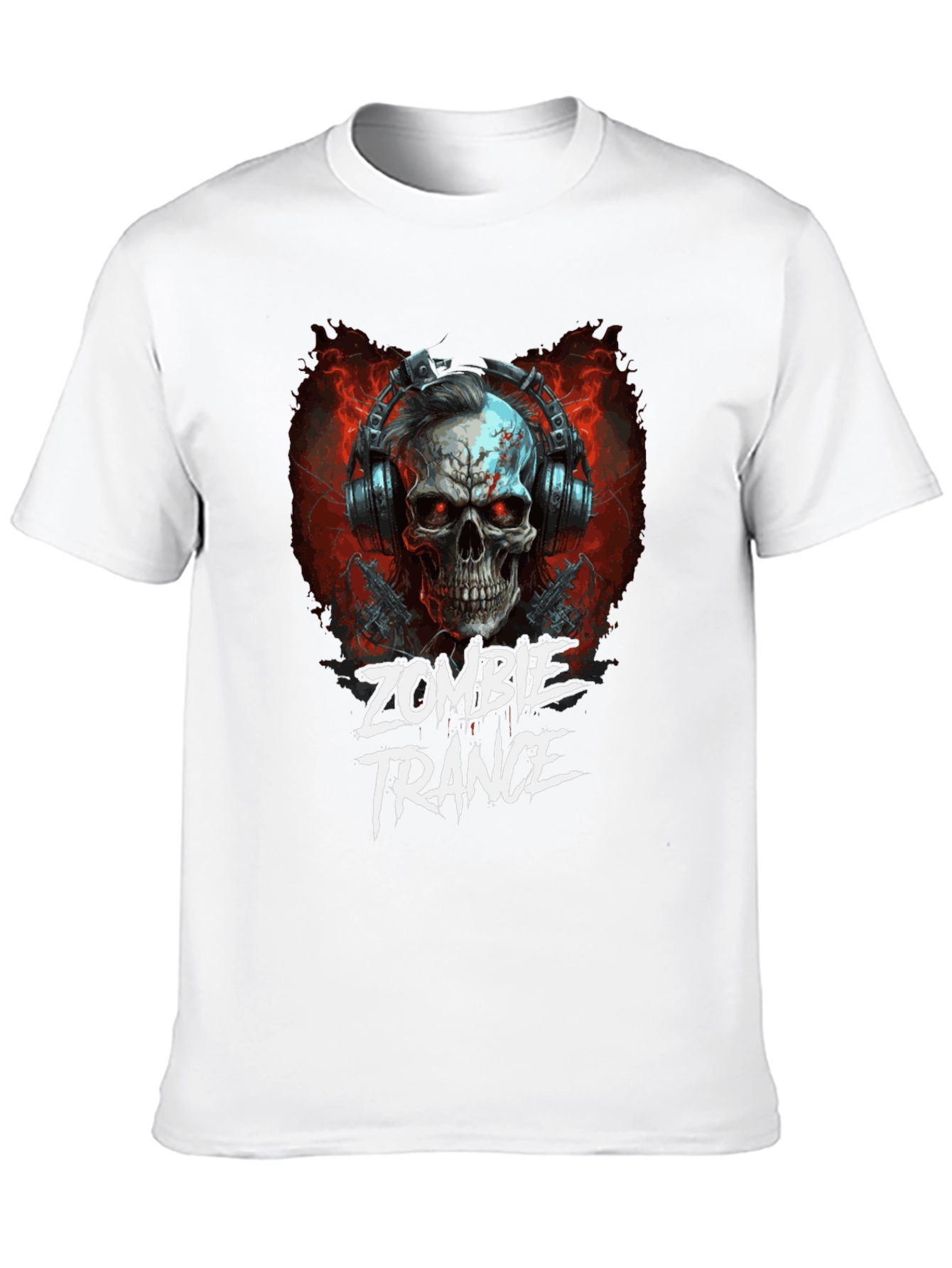 Zombie Trance Graphic Print Black T-Shirt
