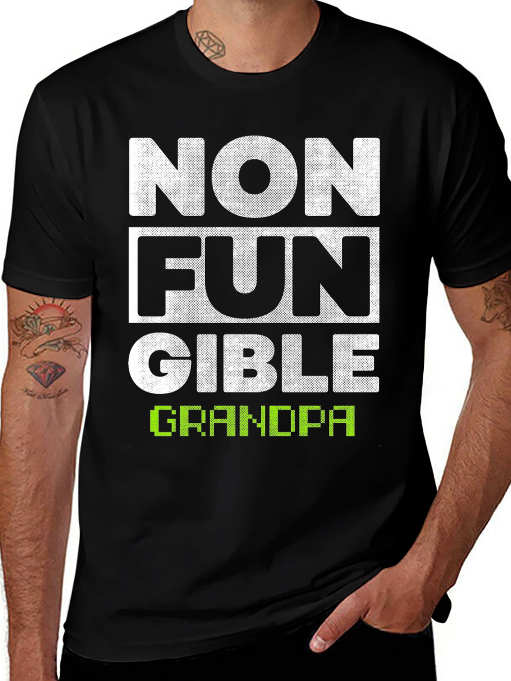 Non-Fungible Grandpa Graphic T-Shirt