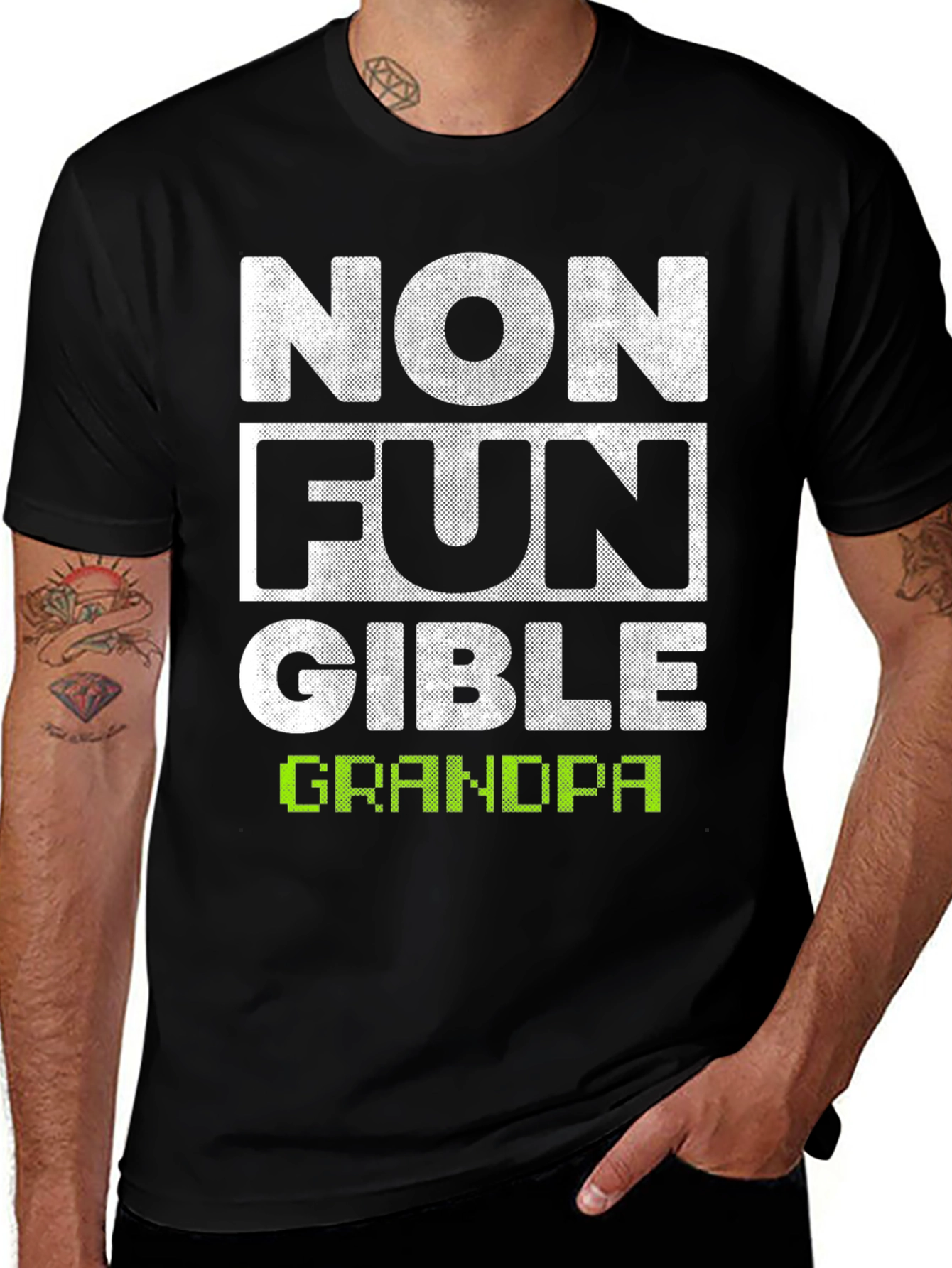 Non-Fungible Grandpa Graphic T-Shirt