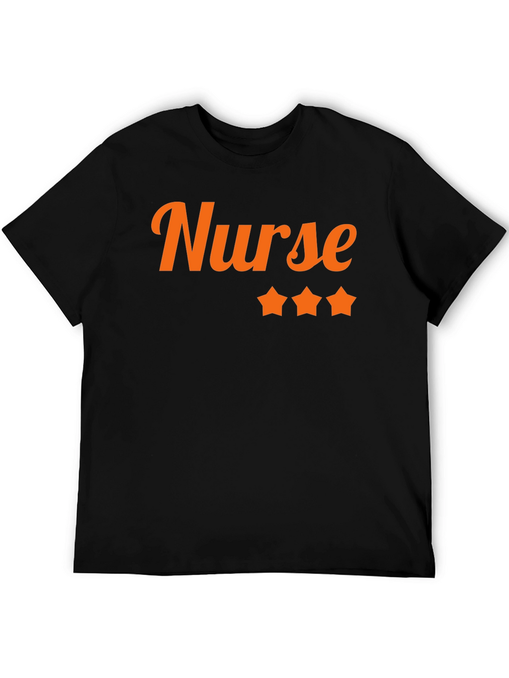 Nurse 3-Star Black Graphic Tee