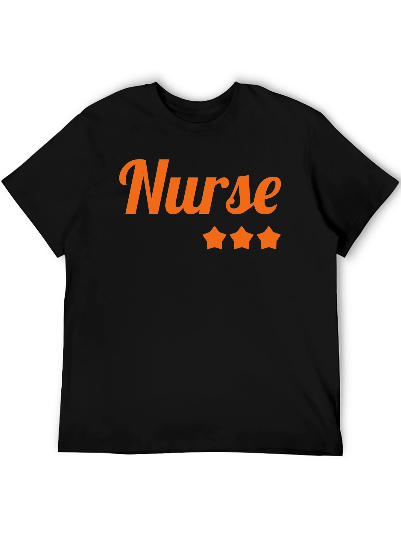 Nurse 3-Star Black Graphic Tee