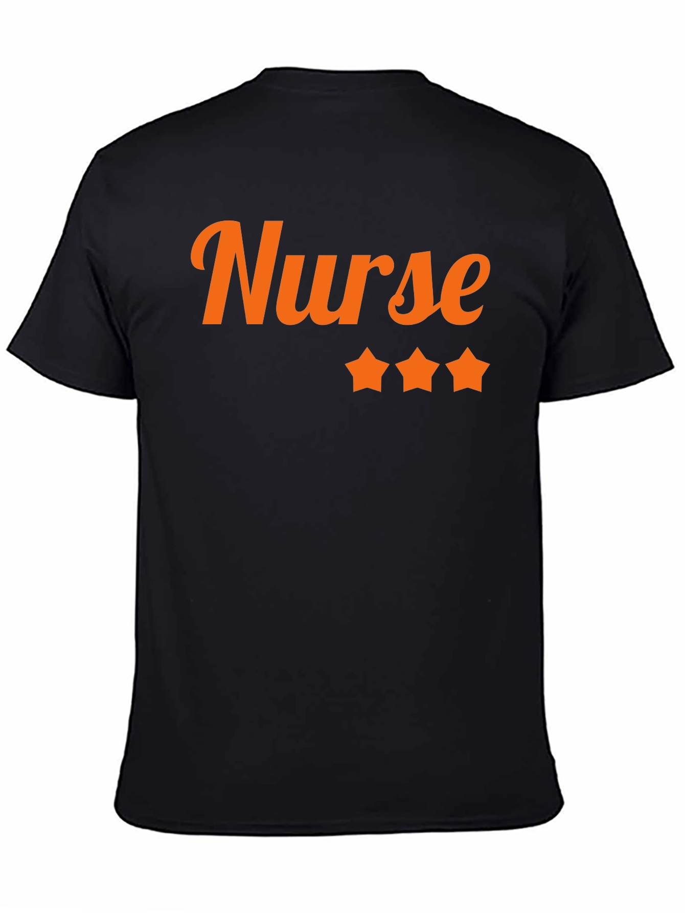 Nurse 3-Star Black Graphic Tee