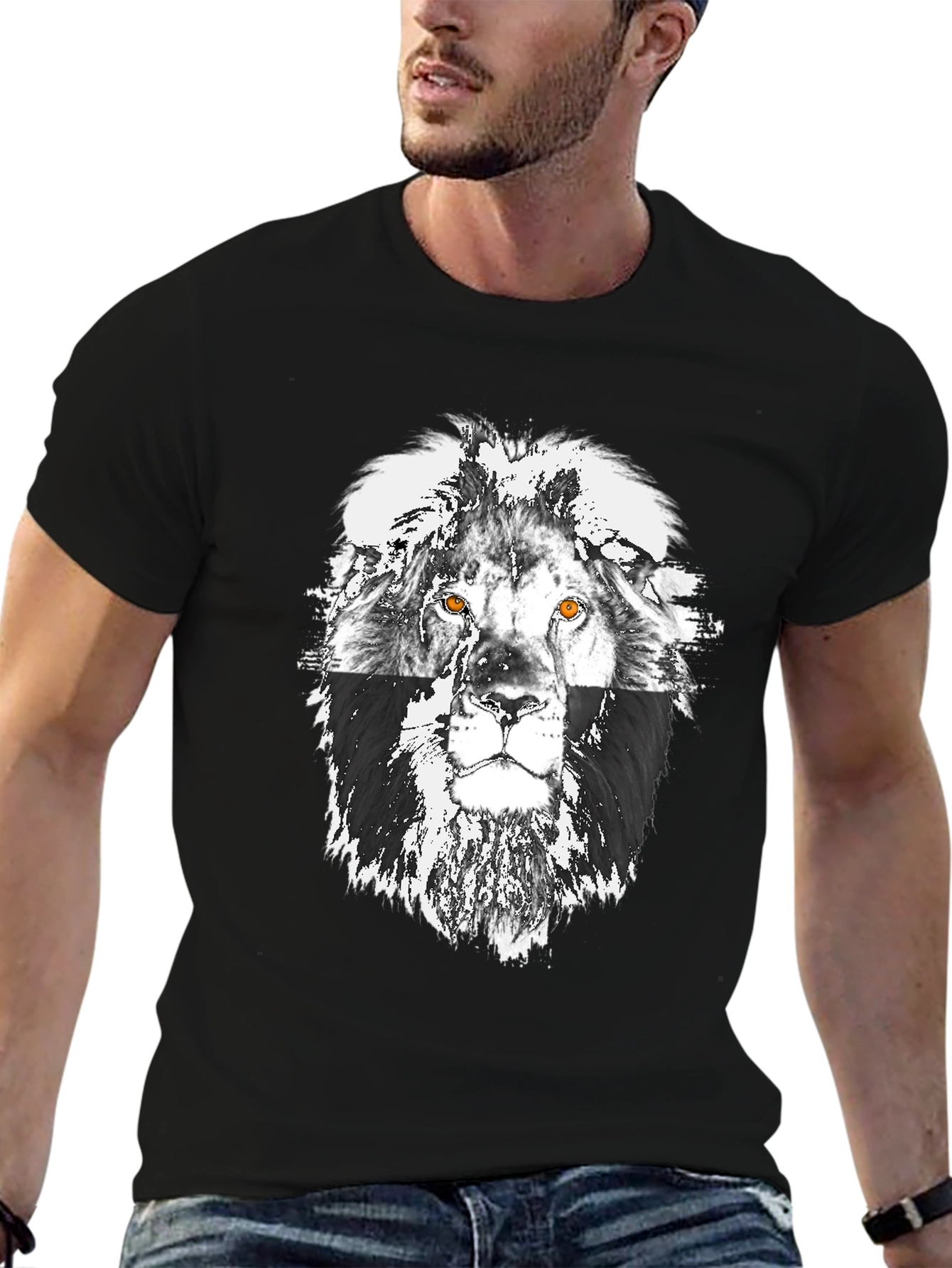 Lion Graphic T-Shirt - Bold Statement Tee