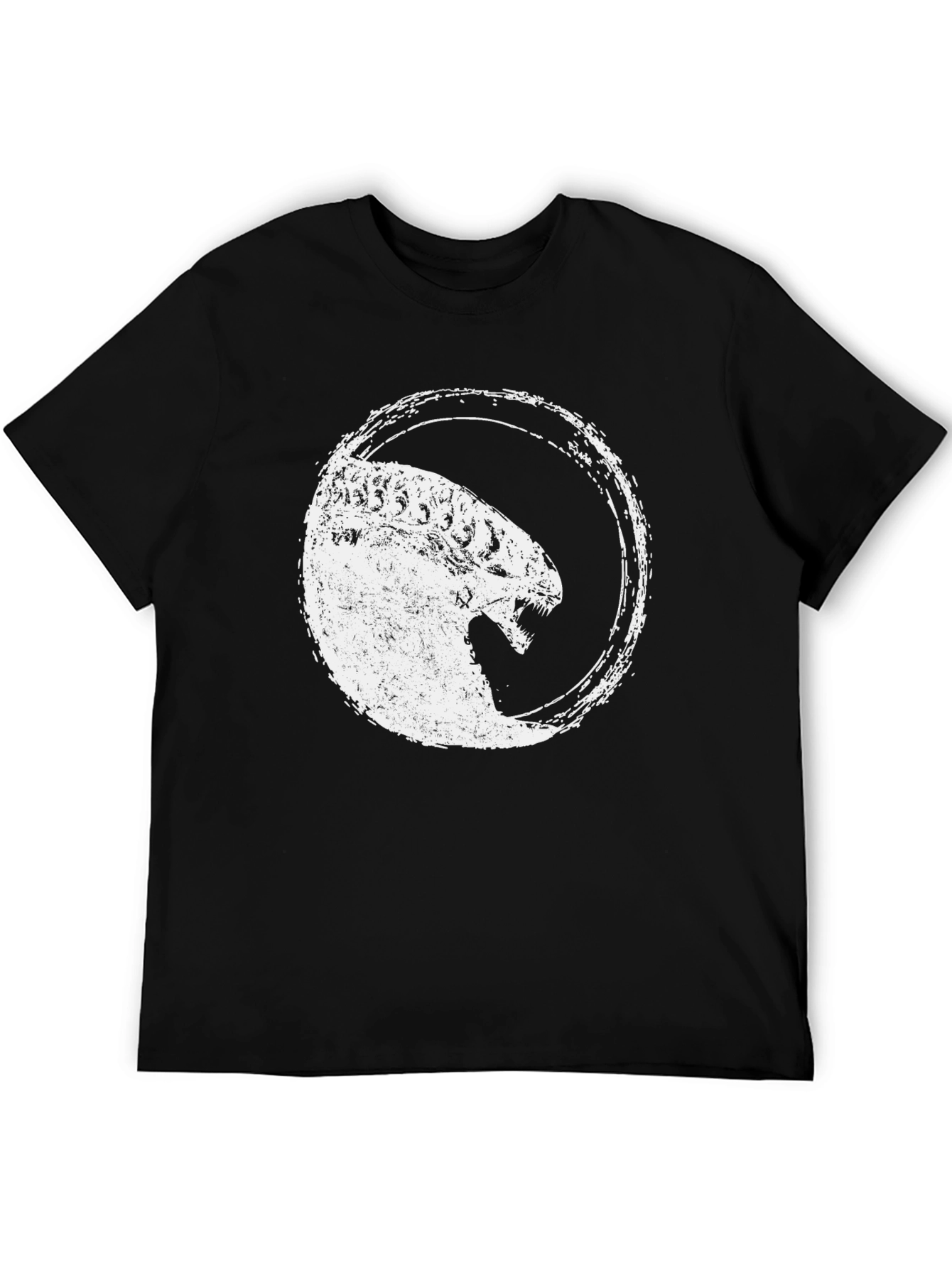 Alien Xenomorph Distressed Graphic T-Shirt