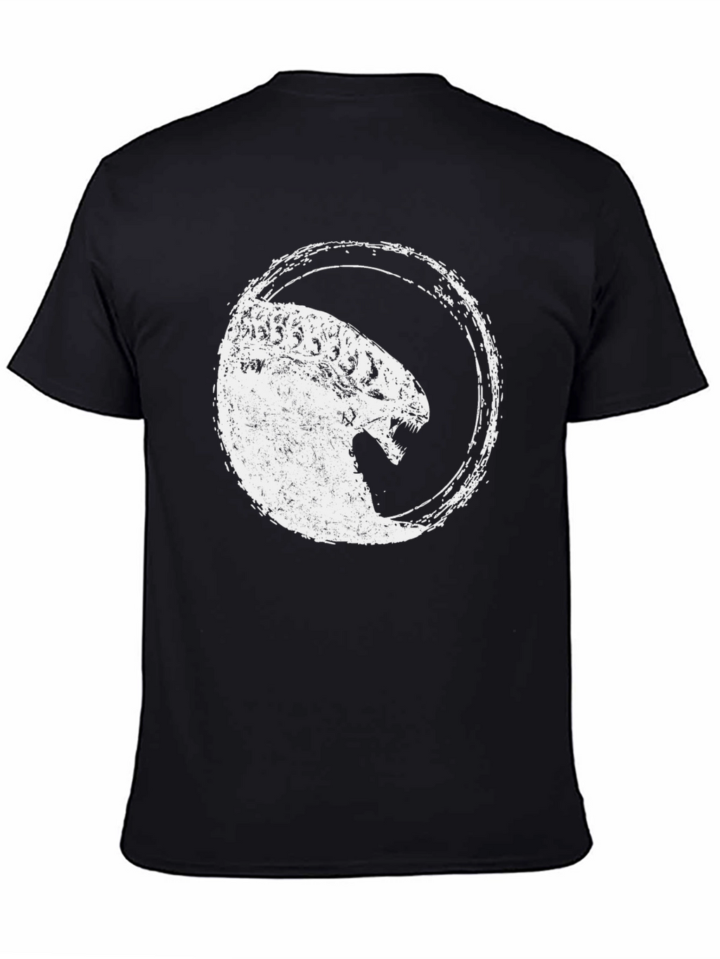 Alien Xenomorph Distressed Graphic T-Shirt