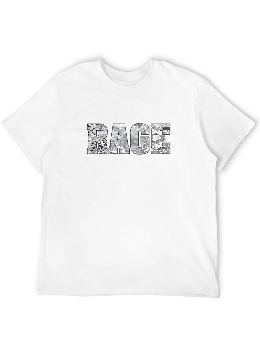 Rage Graphic Print Black T-Shirt
