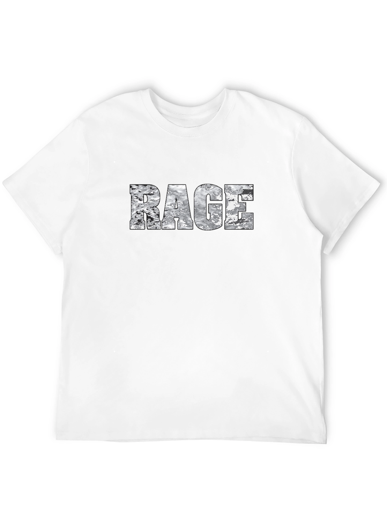 Rage Graphic Print Black T-Shirt