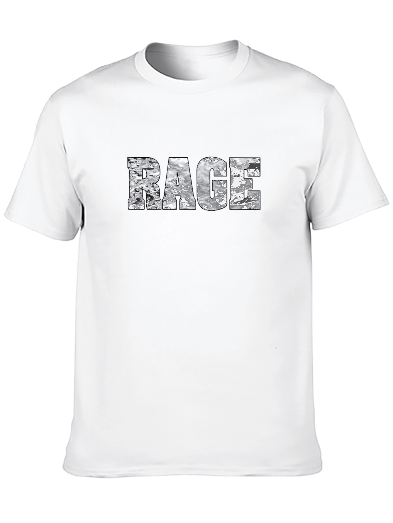Rage Graphic Print Black T-Shirt