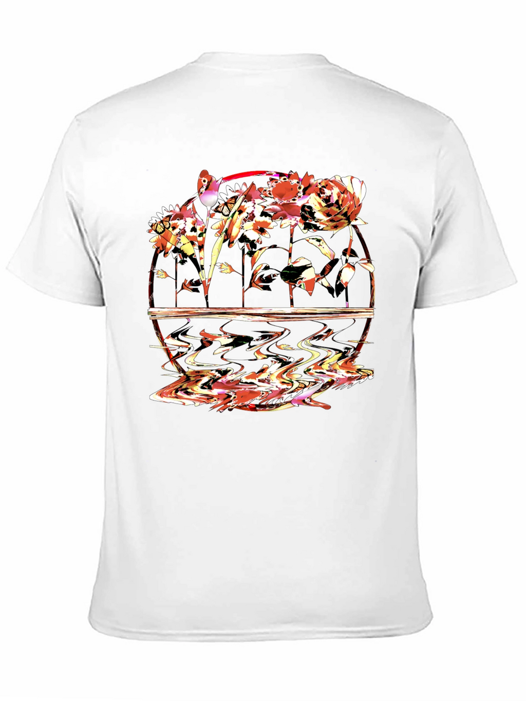 Floral Graphic T-Shirt - Abstract Art Tee