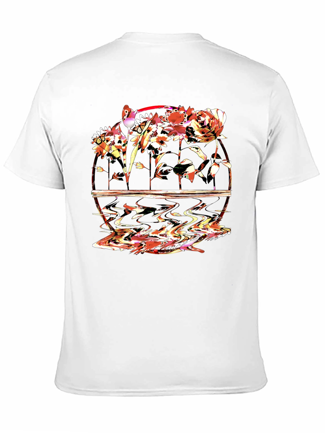 Floral Graphic T-Shirt - Abstract Art Tee
