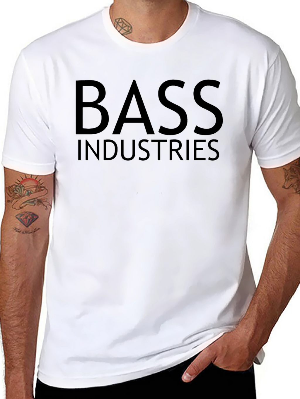 Bass Industries Black Graphic Tee