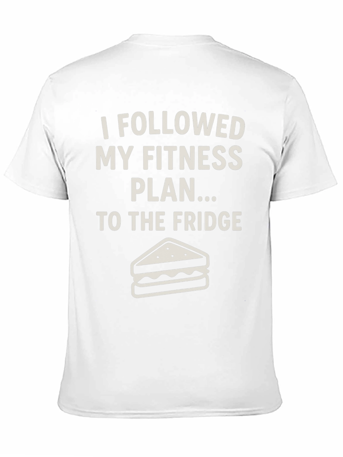 Funny Fitness Plan T-Shirt - Fridge Humor Tee