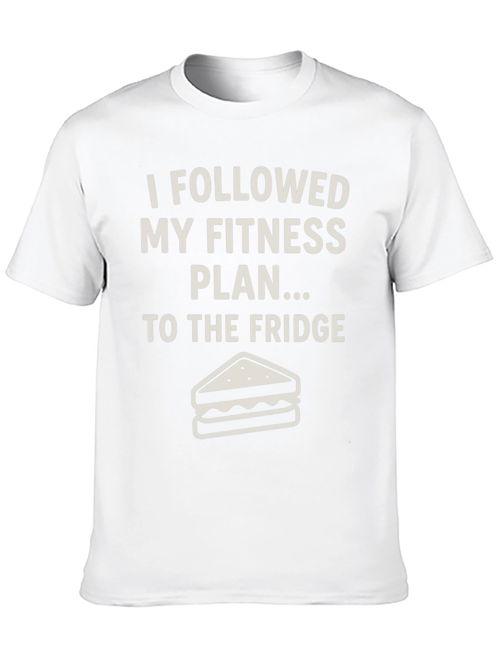 Funny Fitness Plan T-Shirt - Fridge Humor Tee