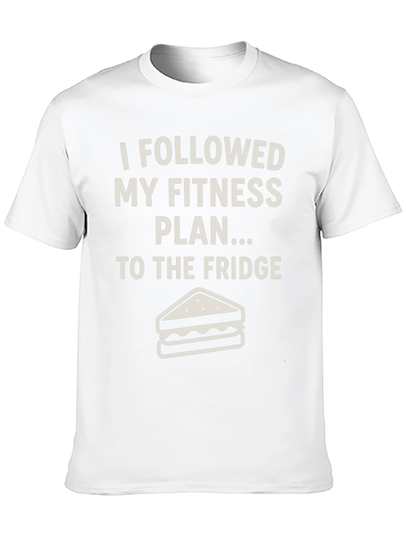 Funny Fitness Plan T-Shirt - Fridge Humor Tee