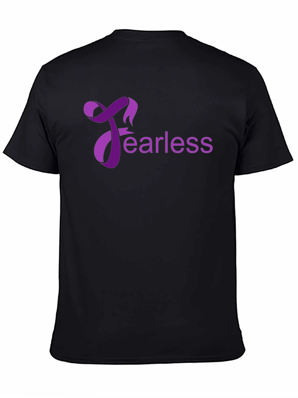 Fearless Graphic Tee - Black Cotton Casual Wear