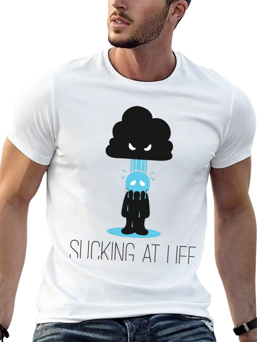 Sucking At Life T-Shirt Funny Graphic Tee