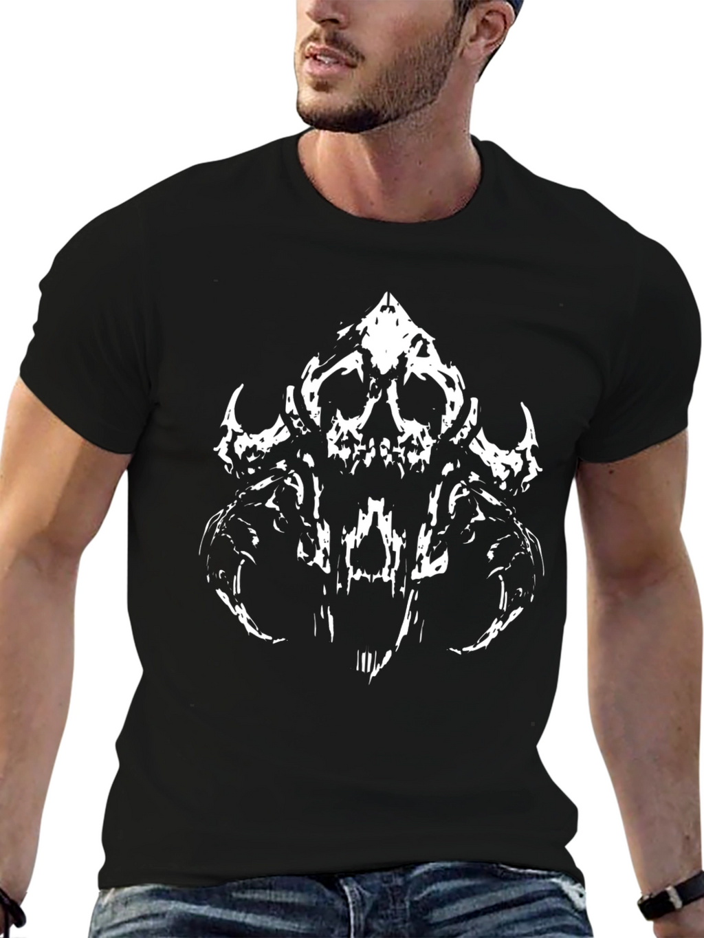 Skull Graphic Black T-Shirt