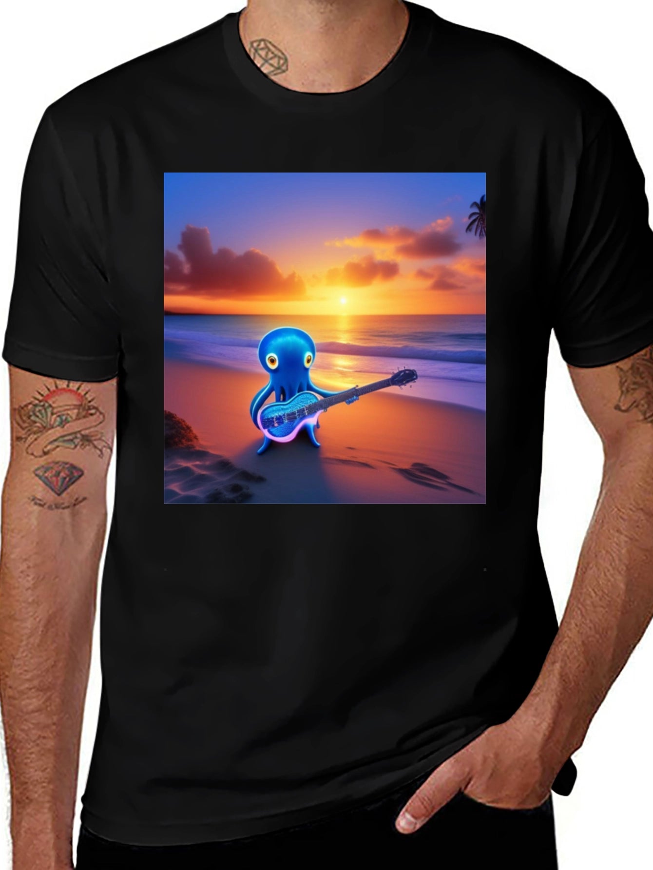 Octopus Guitarist T-Shirt