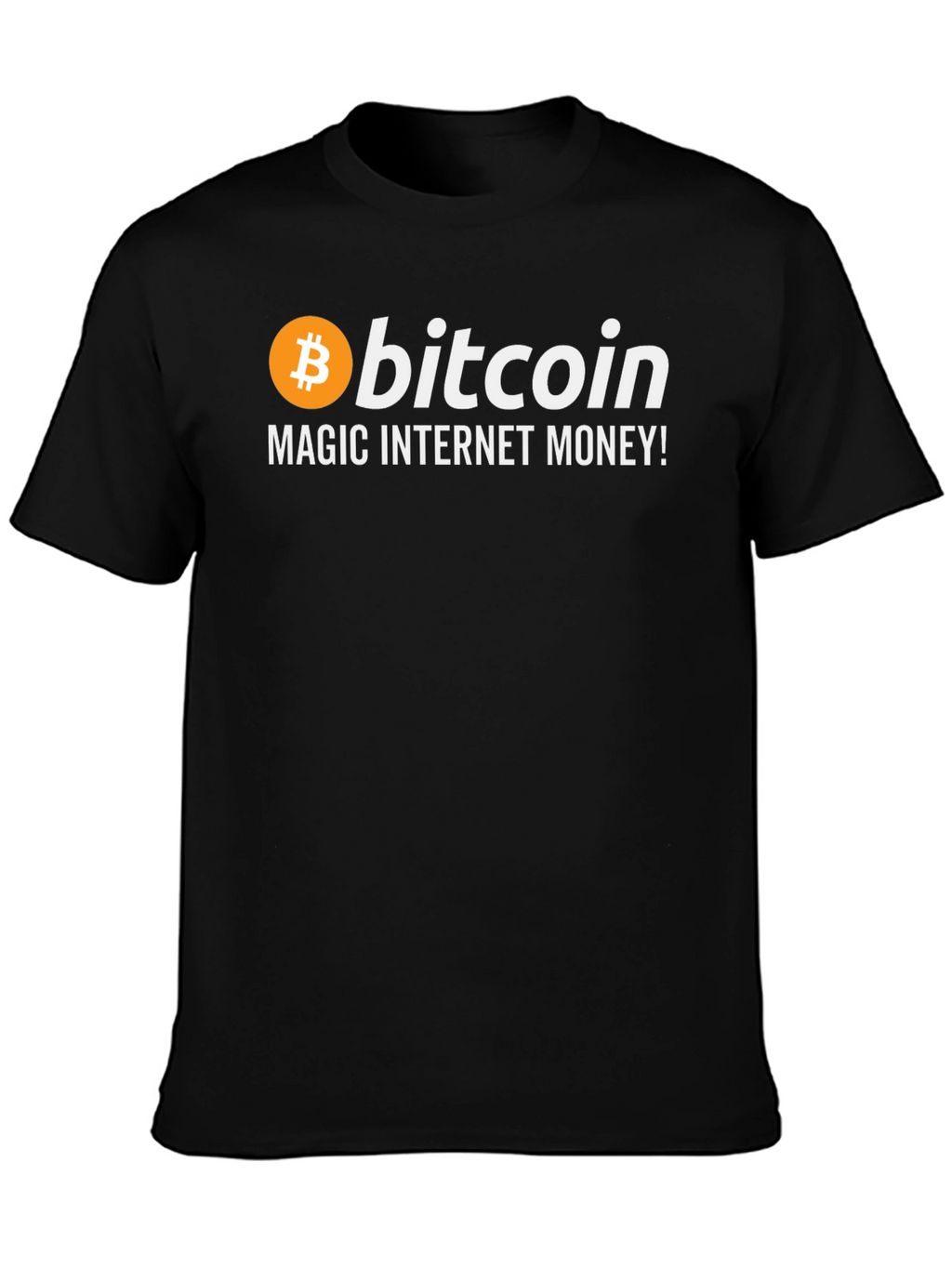 Bitcoin Magic Internet Money Black T-Shirt