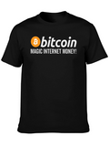 Bitcoin Magic Internet Money Black T-Shirt