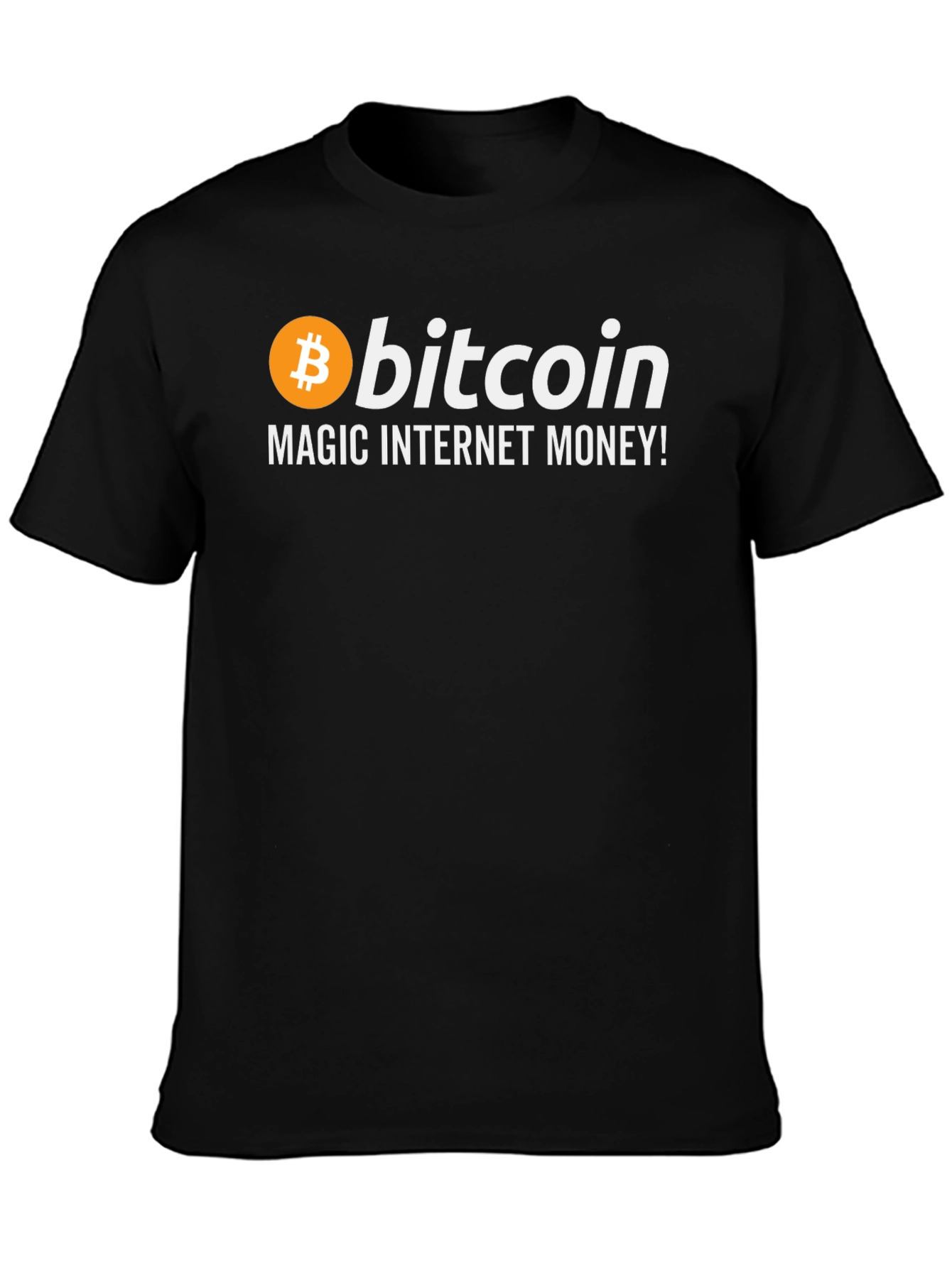 Bitcoin Magic Internet Money Black T-Shirt