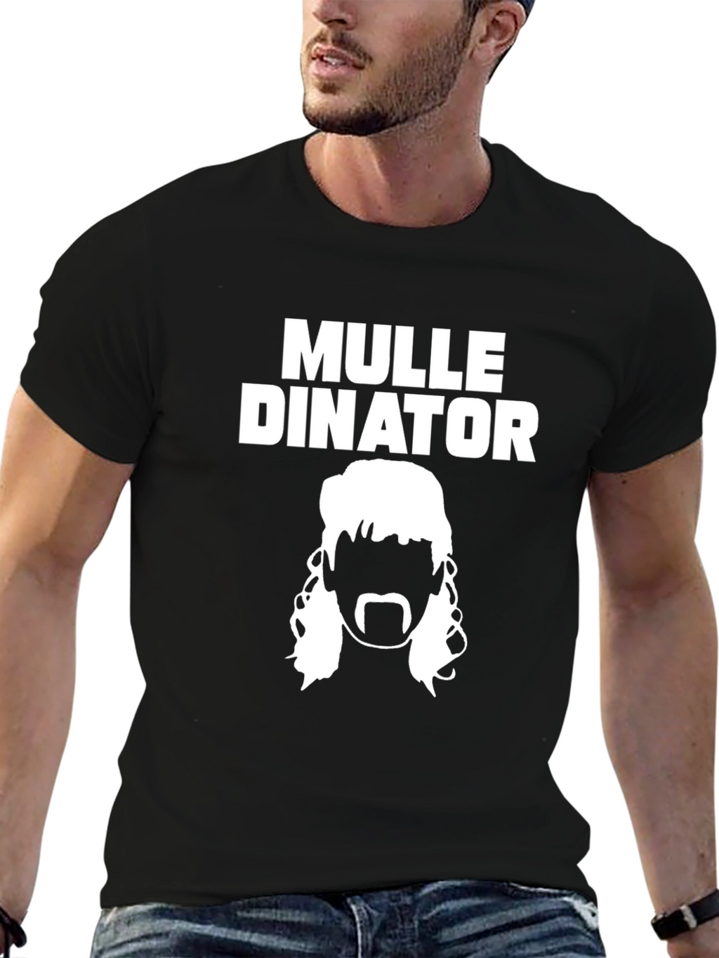 Mulle-dinator Black Graphic Tee