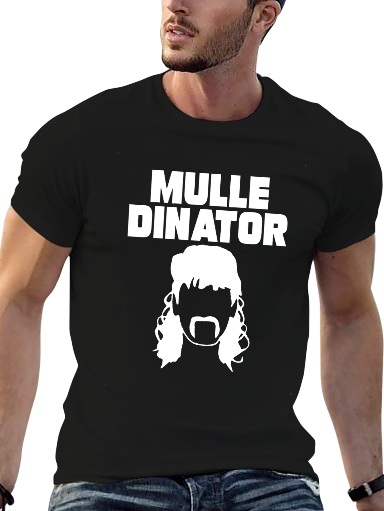 Mulle-dinator Black Graphic Tee