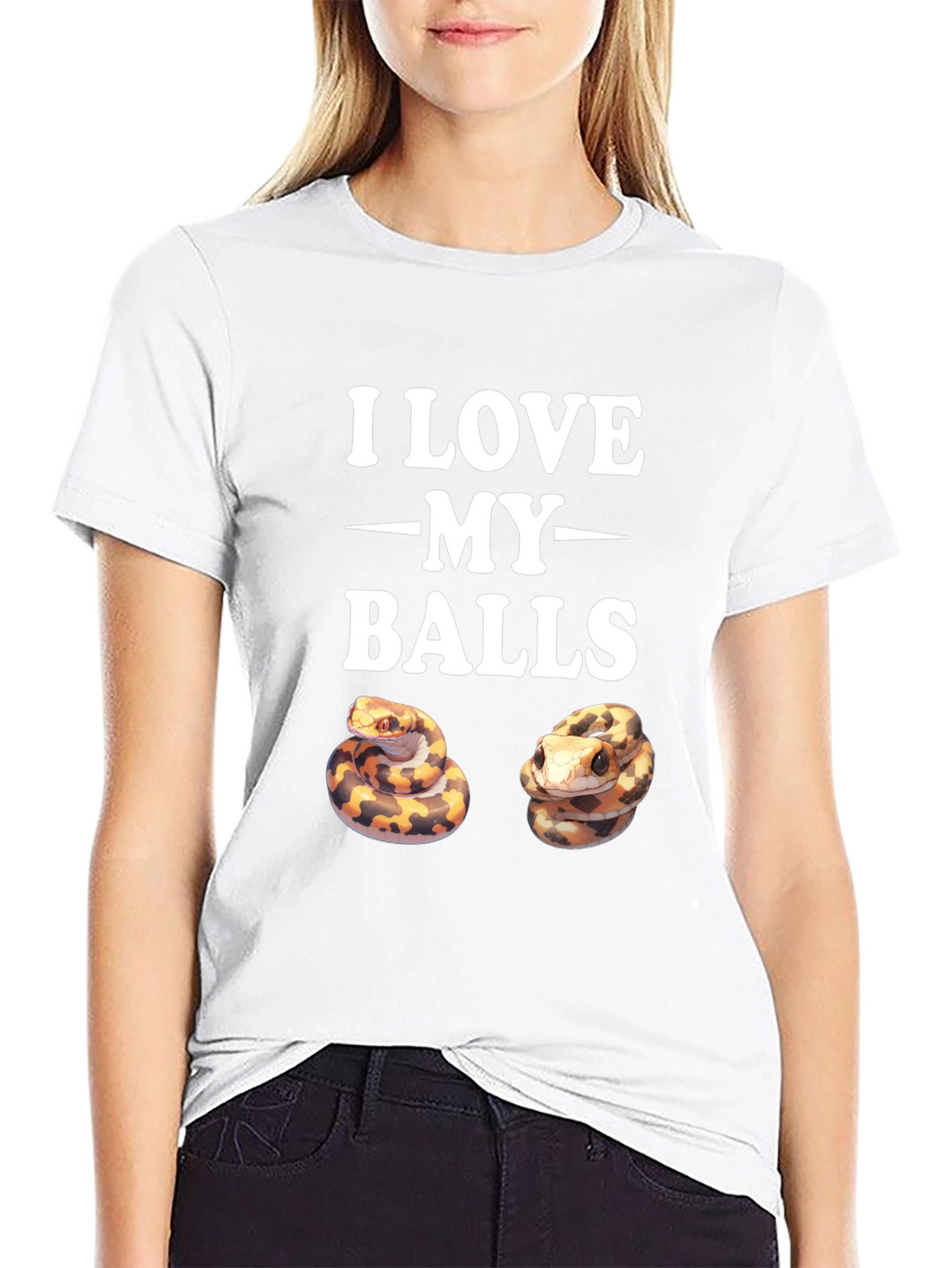 I Love My Balls Python Snake T-Shirt
