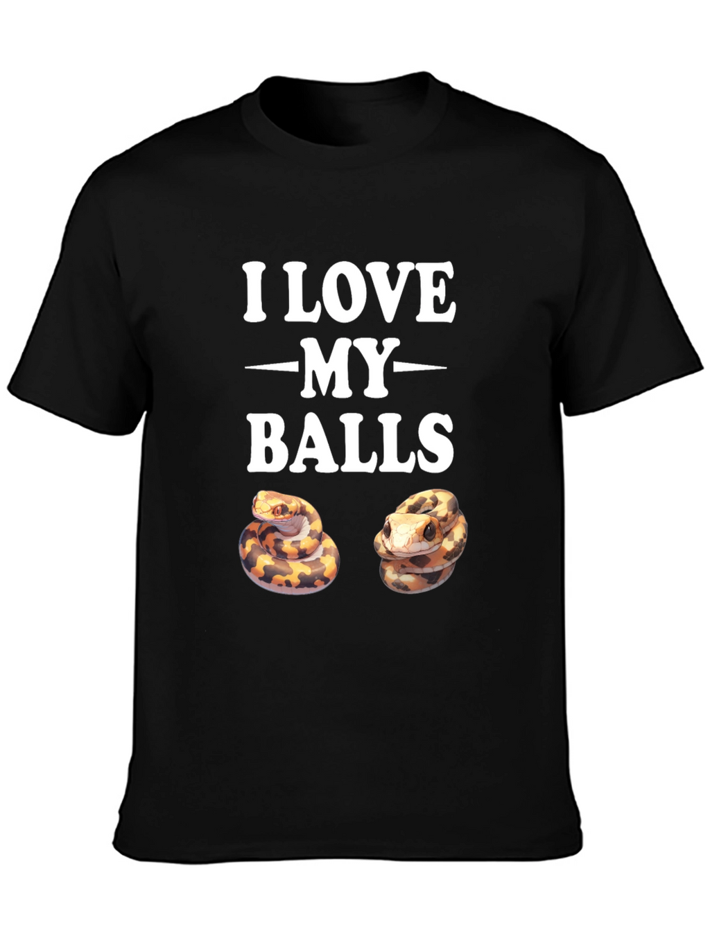 I Love My Balls Python Snake T-Shirt