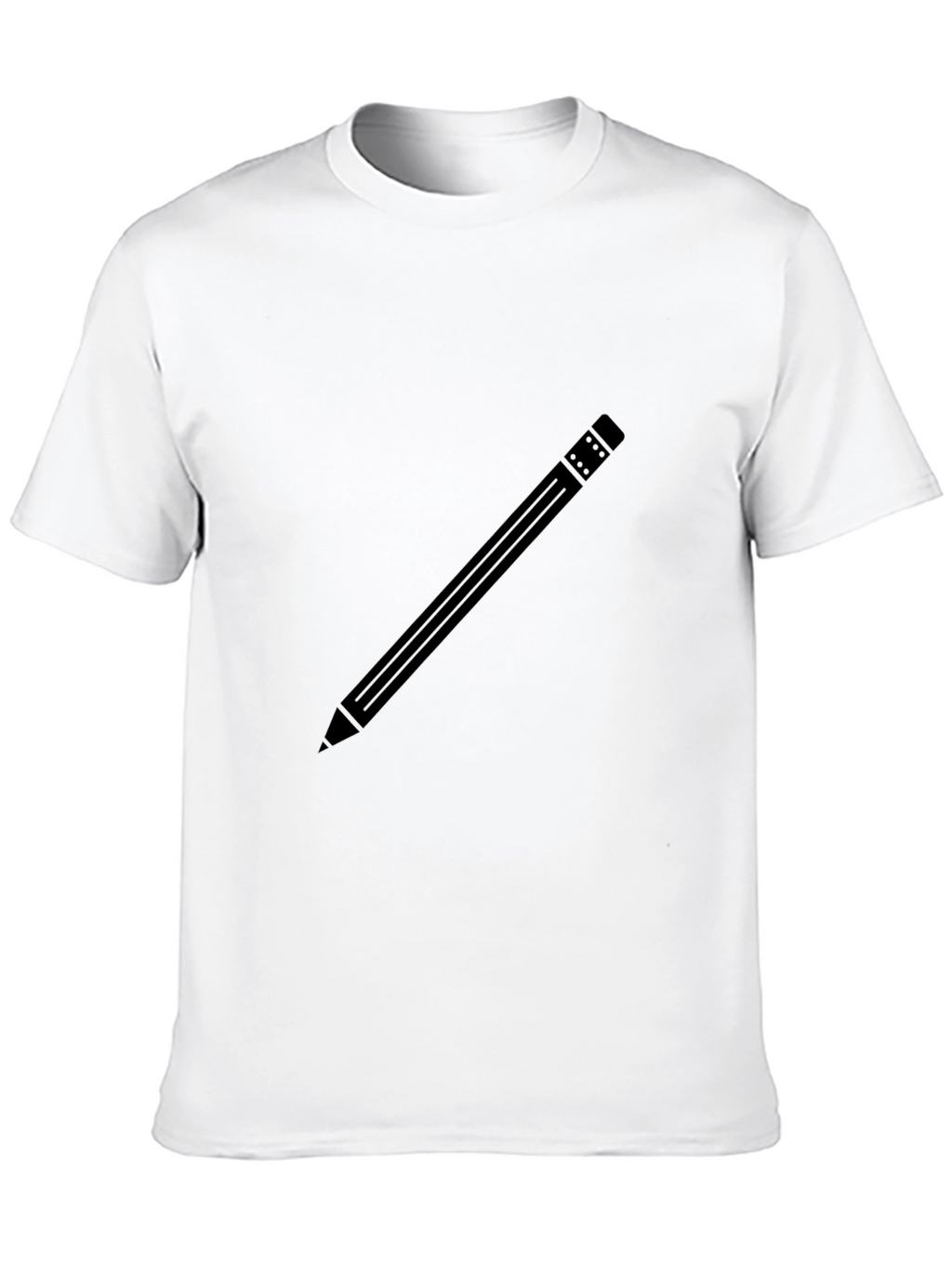 Pencil Graphic Black T-Shirt