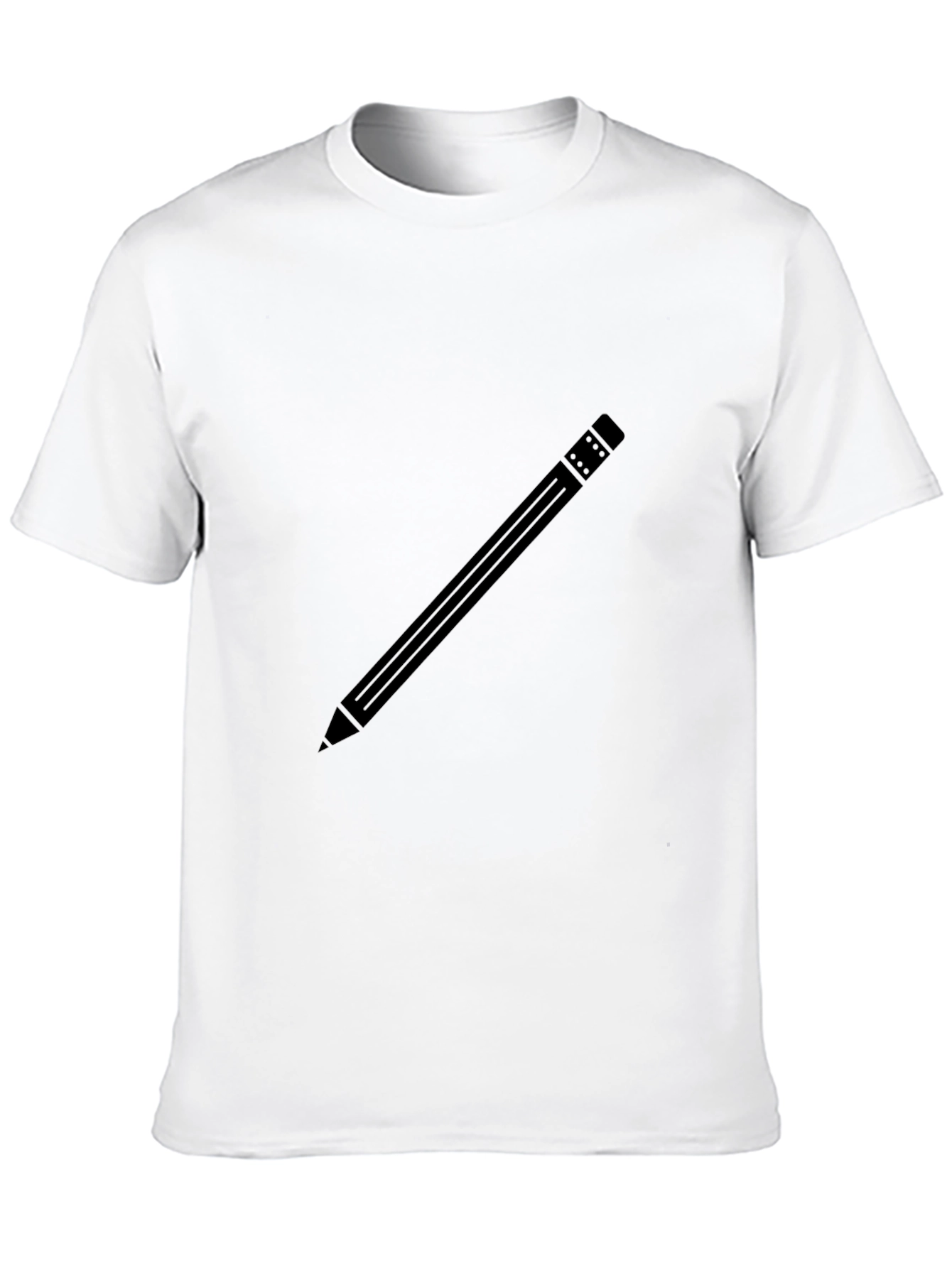Pencil Graphic Black T-Shirt