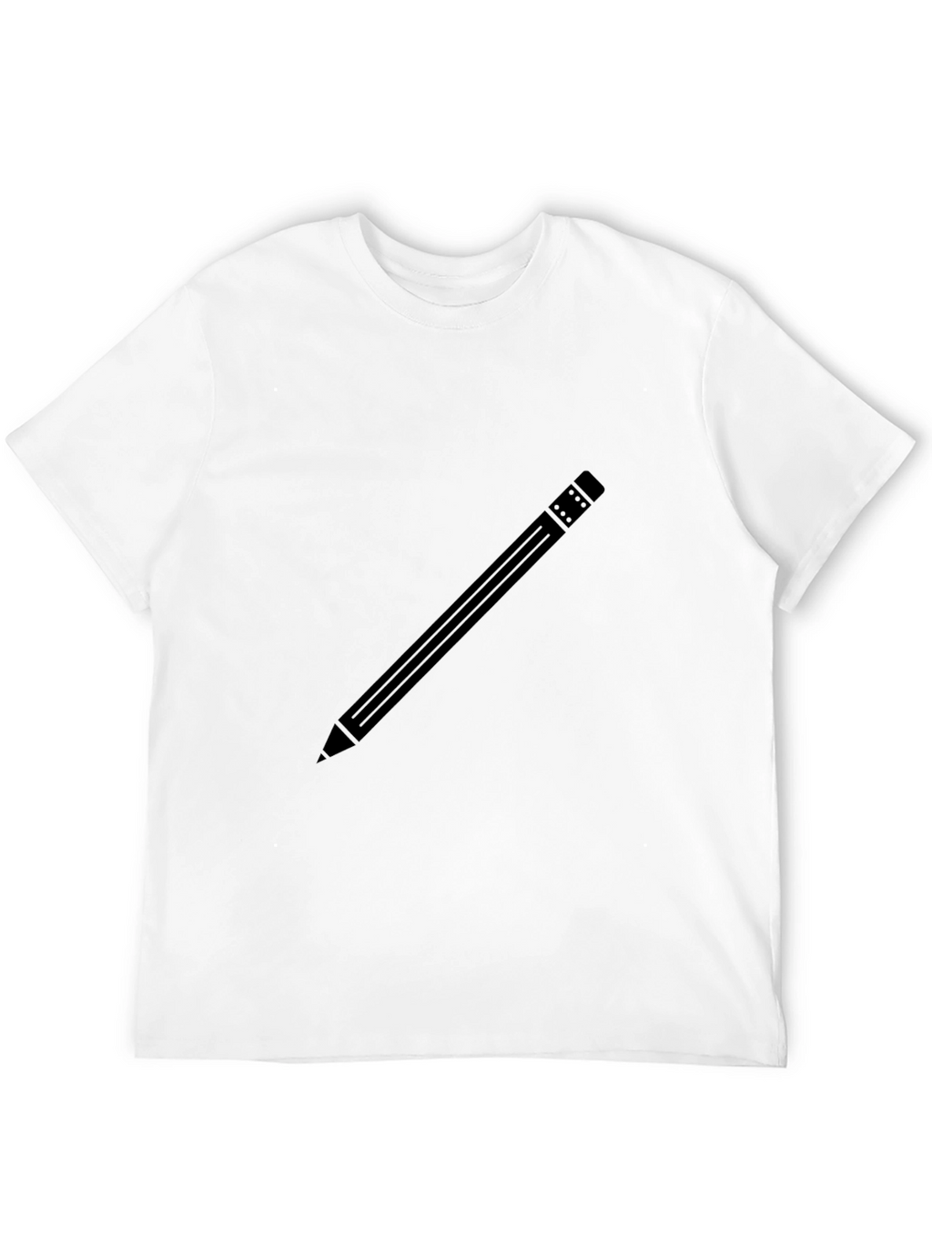 Pencil Graphic Black T-Shirt