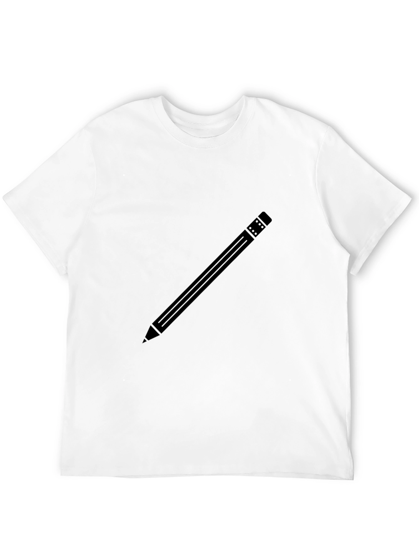 Pencil Graphic Black T-Shirt