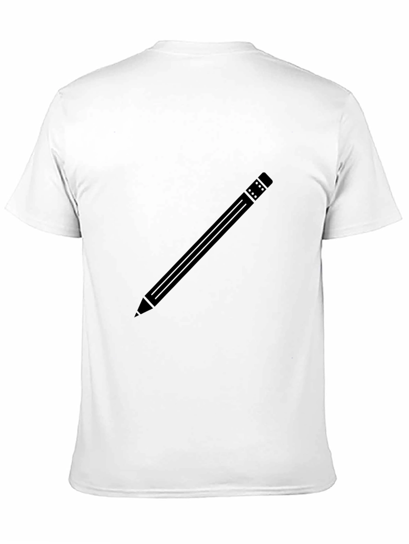 Pencil Graphic Black T-Shirt