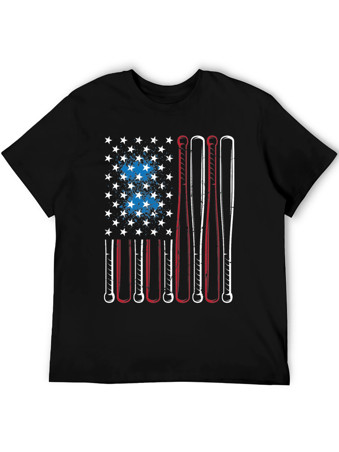 American Flag Baseball Bat T-Shirt