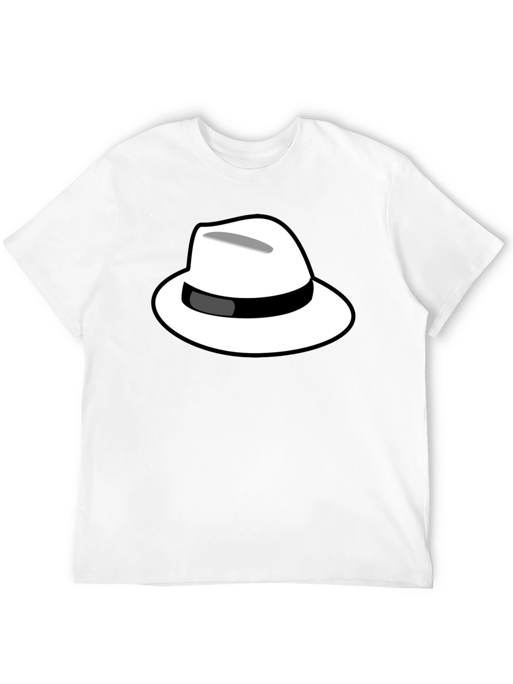 Cool Hat Graphic Tee - Black Cotton T-Shirt