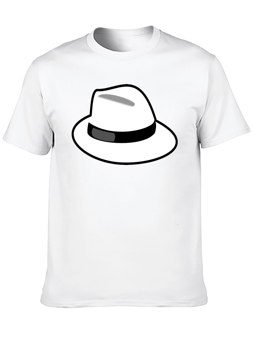 Cool Hat Graphic Tee - Black Cotton T-Shirt